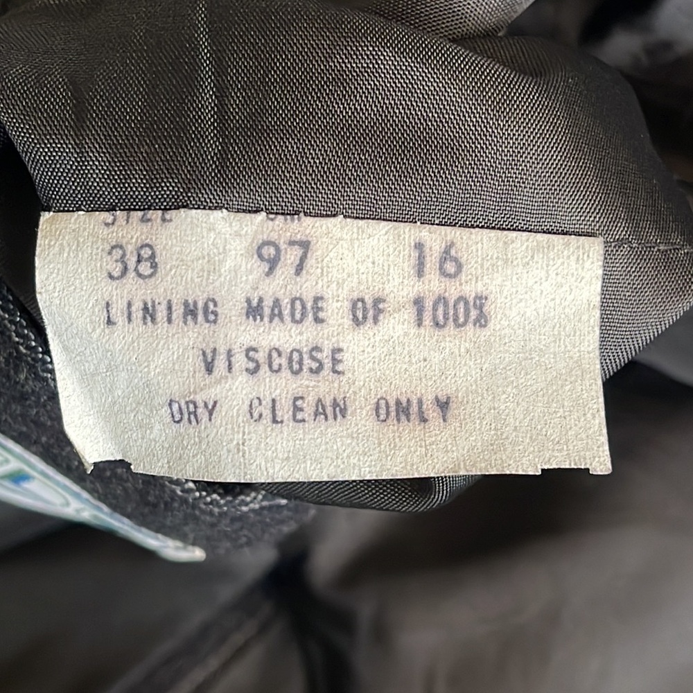 VINTAGE 1960’s Dandy Kings Road Chelsea Mod Suit Jacket Size 38 - Picture 7 of 8